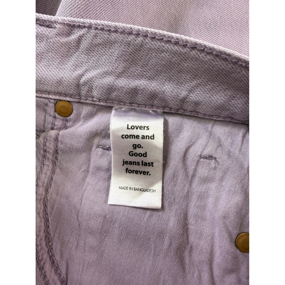 PacSun High Rise Flare Jeans 27 NWT Dusty Lavender Mauve Purple Denim Pants - Picture 15 of 16